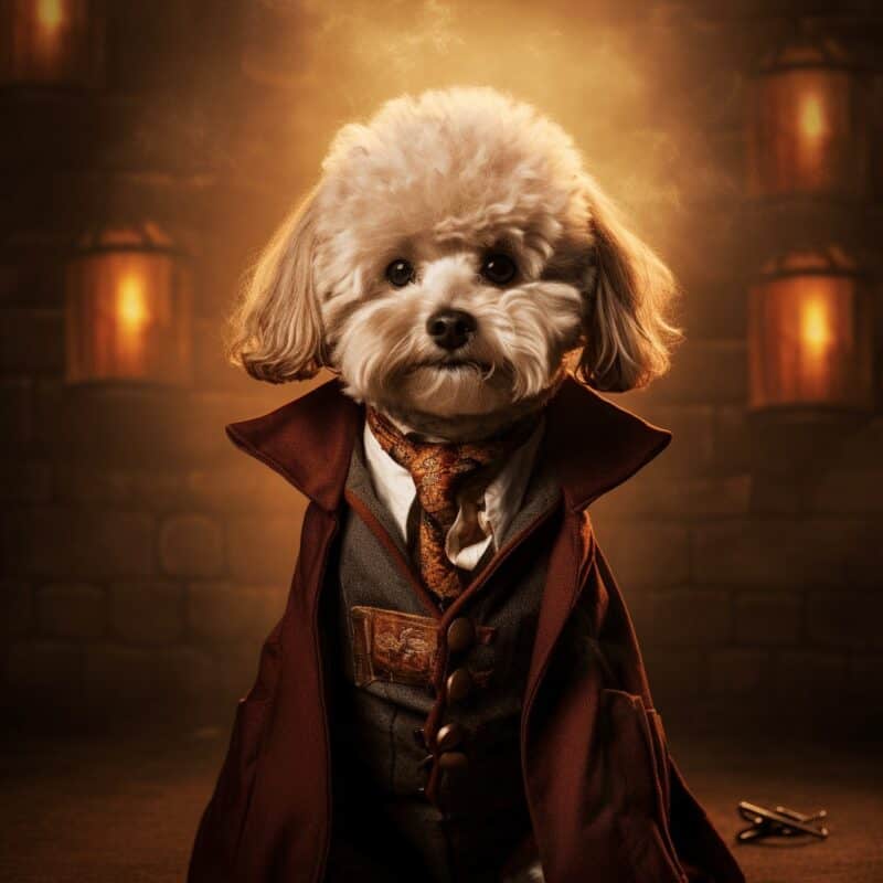 Celebrating The Unbreakable Bond: Custom Pet Portraits In 2025 7 daianapaulino Poodle dog character harry potter style picture t ee8d8113 24a4 4d56 aae4 ece9194fdc0b 1