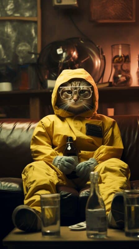 mi nova a cat with a gas mask on his head in a yellow overalls 547a7c69 f53c 4c93 a32d 5b422c62928a