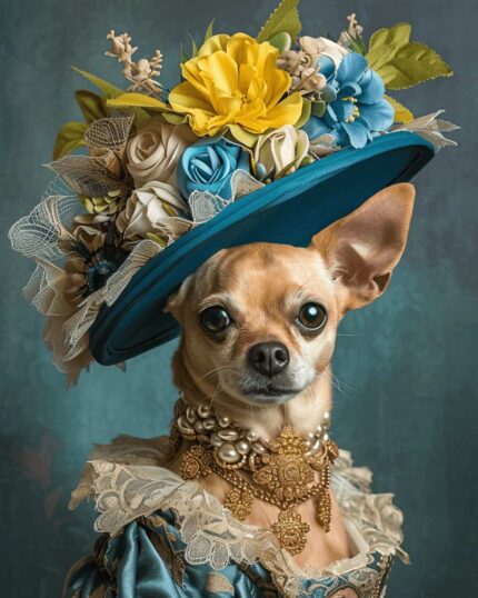The Blue Dame – Custom Design Pet Canvas