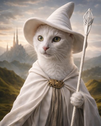 The White Gandalf – Custom Design Pet Canvas