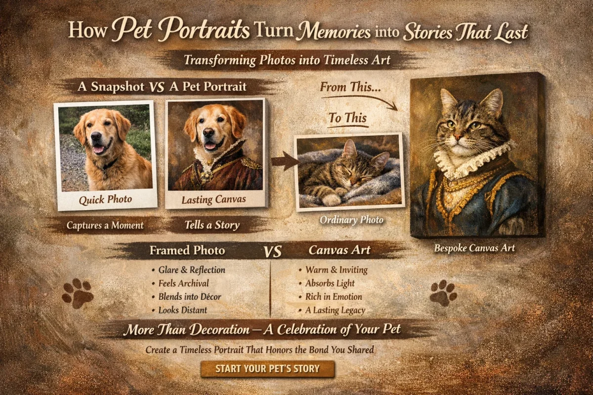 How Pet Portraits Turn Memories into Stories That Last